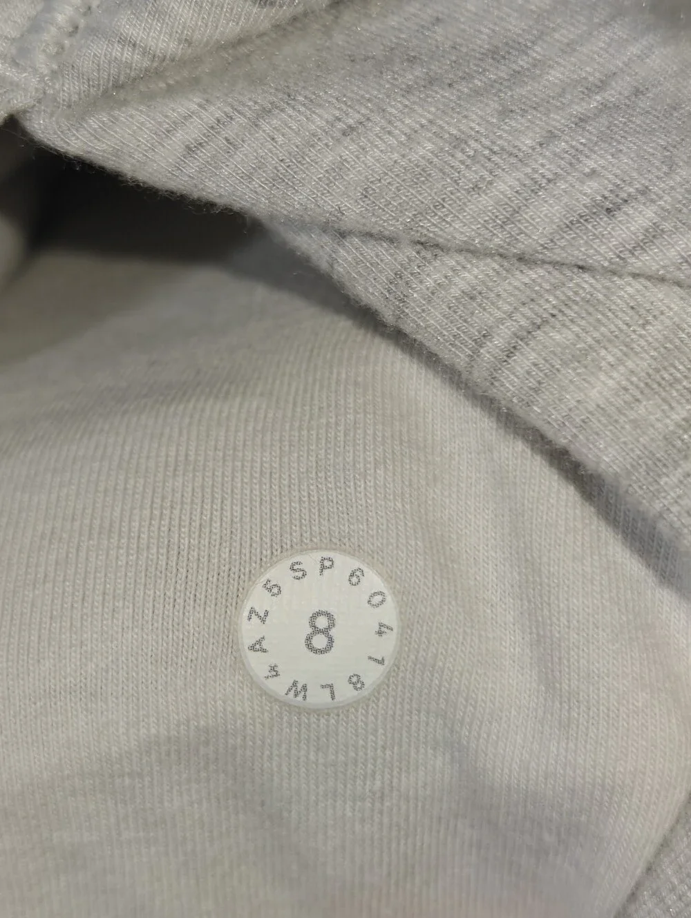 Lululemon Scuba Jacket Size 8 Asymmetrical Coast Hoodie Heathered Gray
